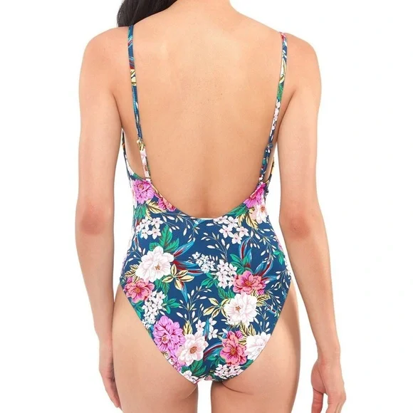 Jessica Simpson Dark blue multi Gardenia Paradise One-Piece Swimsuit - Picture 8 of 9